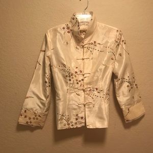 Traditional Taffeta Embroidered Chinese Jacket
